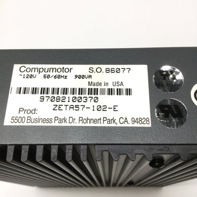 Used Parker ZETA57-102-E ZETA4 Compumotor Stepper Motor Drive/Indexer, 4A, 120VAC