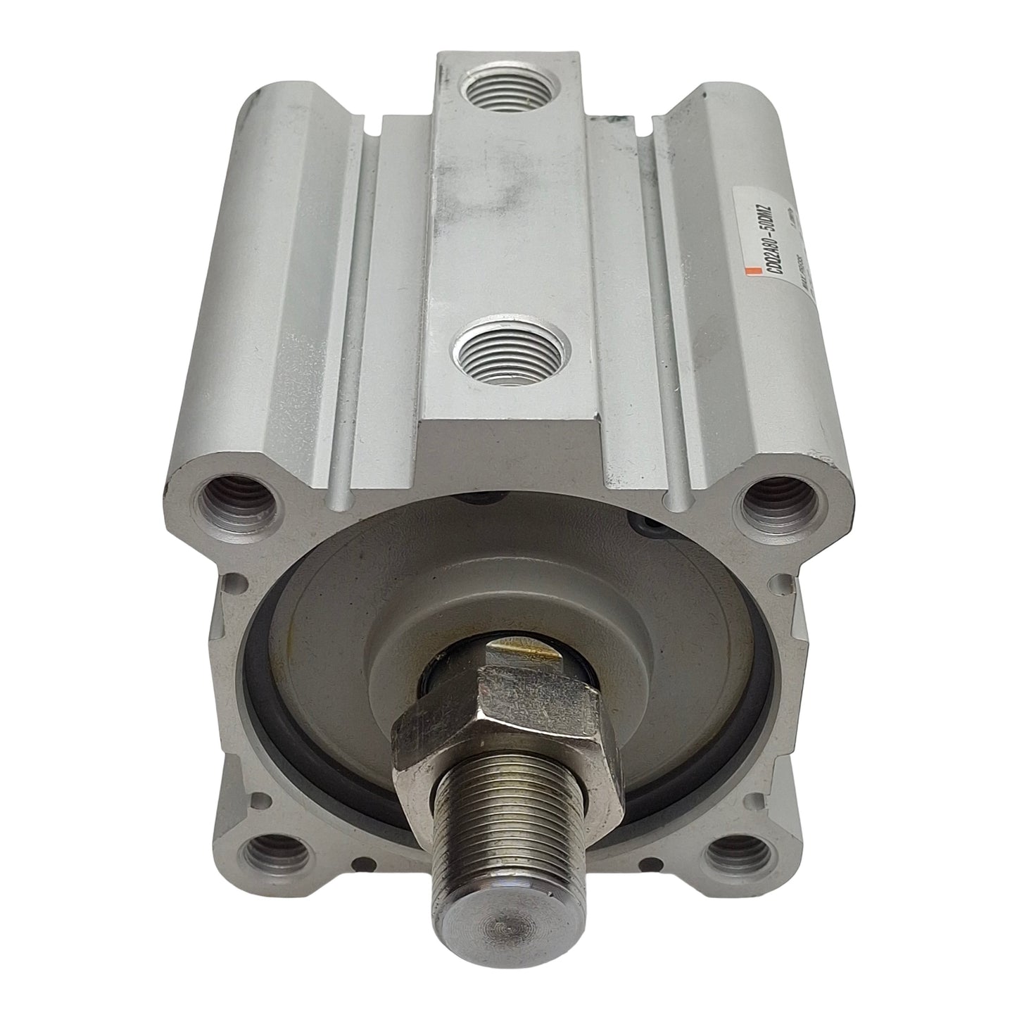 Used SMC CDQ2A80-50DMZ Compact Cylinder, ø80mm Bore, 50mm Stroke, Rc3/8, 1.0MPa