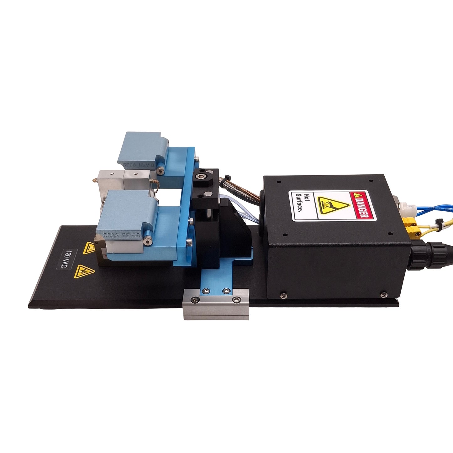 Used Beahm 220-B Thermal Die Bonder, 200-500°F, 0-100PSI, 1-9999sec Timer, 120VAC