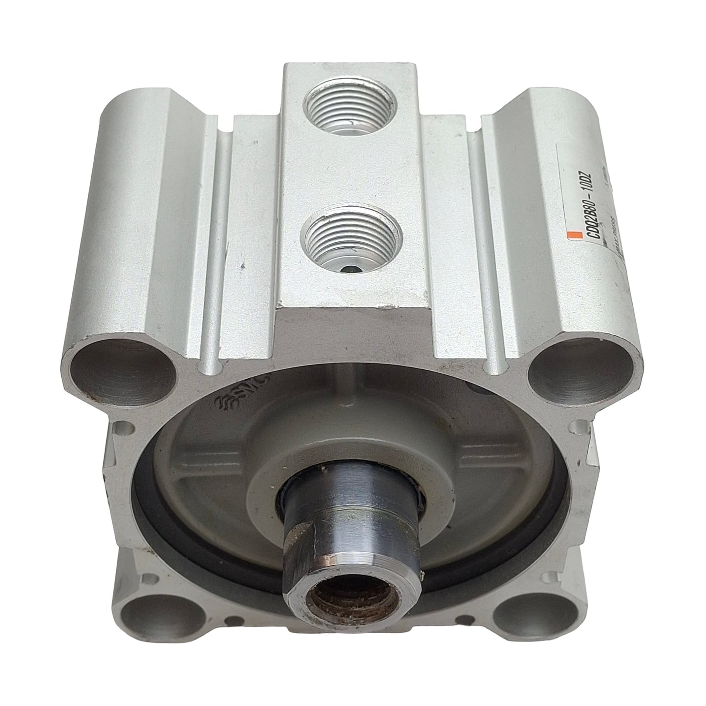 Used SMC CDQ2B80-10DZ Compact Cylinder, ø80mm Bore, 10mm Stroke, Rc3/8, 1.0MPa