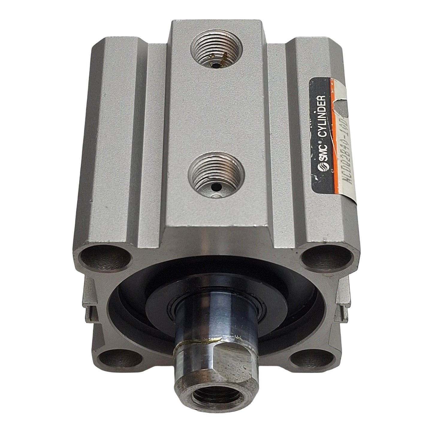Used SMC NCDQ2B40-10D Compact Cylinder, ø40mm Bore, 10mm Stroke, 1/8in NPT, 150psi