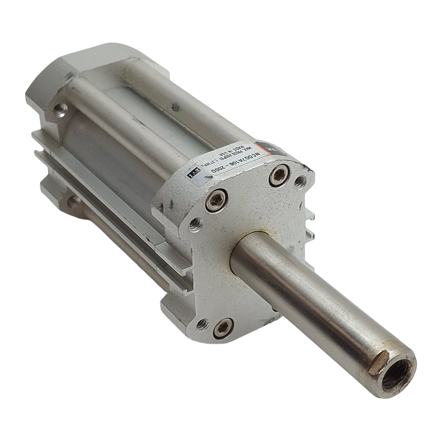 Used SMC NCDQ7A106-200D Compact Cylinder ø1-1/16in Bore, 2in Stroke, 1/8in NPT 200psi