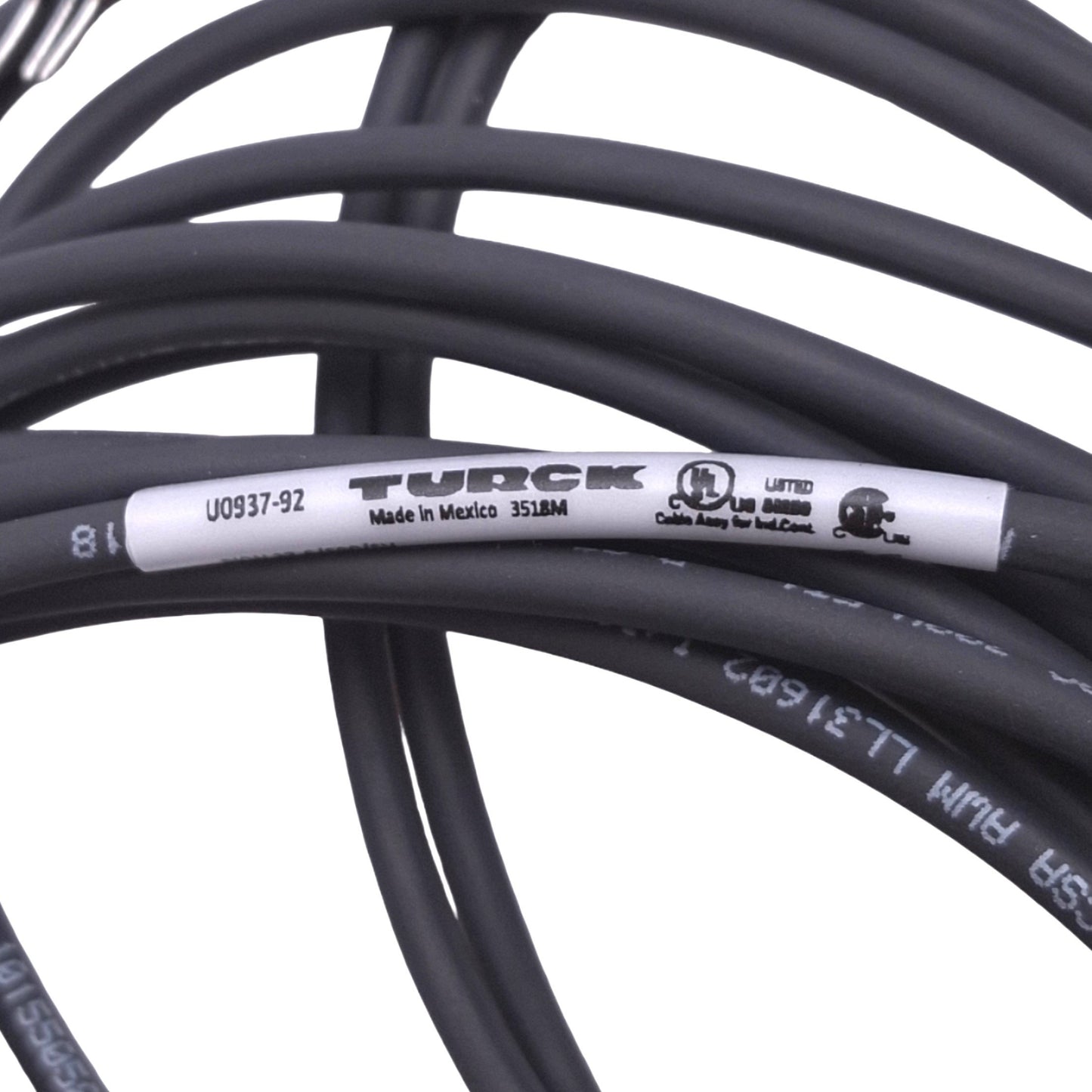 New Turck PKW 3Z-6/S90/SV PicoFast Sensor Cable, M8 3-Pin, 125VAC/DC, 6m Length