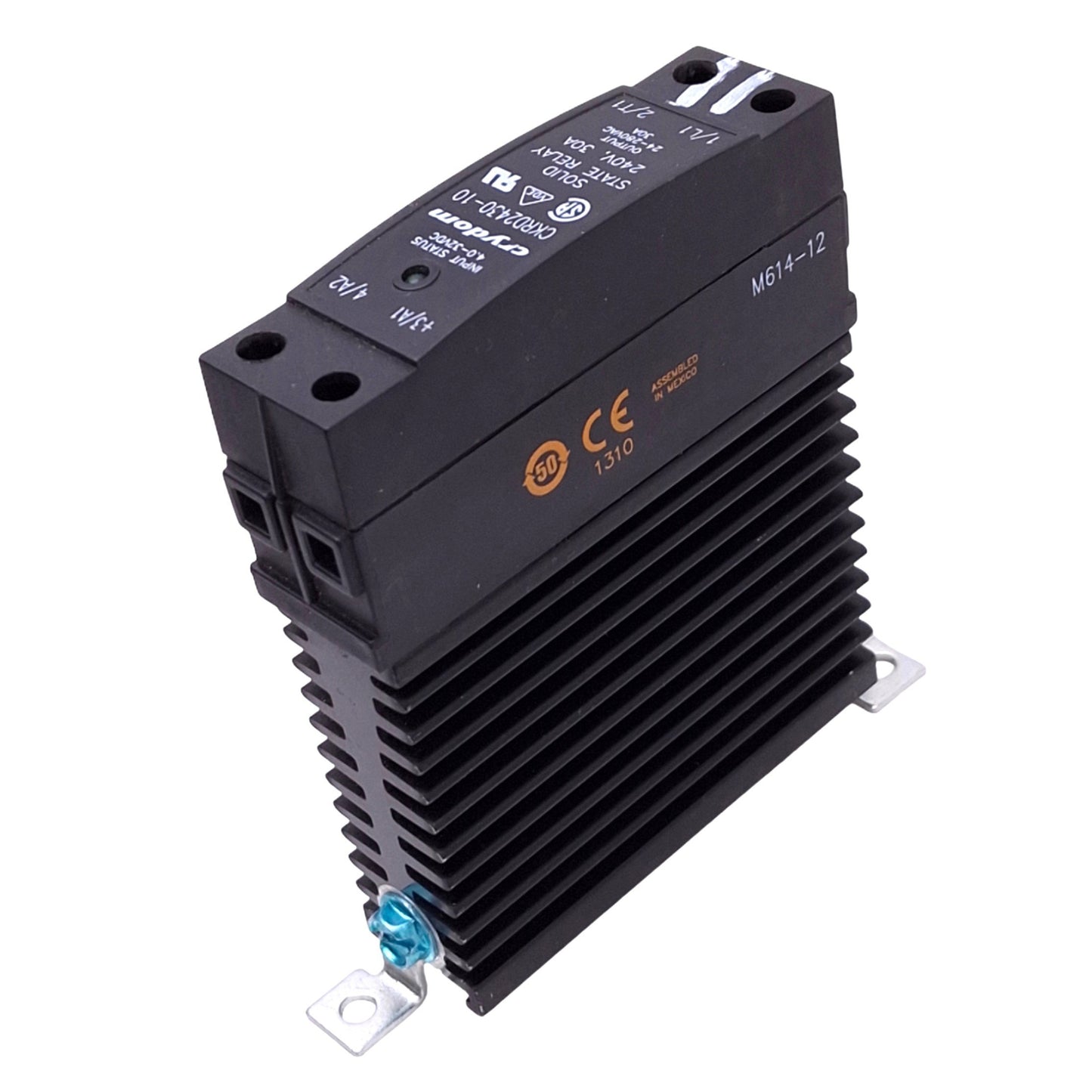 Used Crydom CKRD2430-10 Solid State Relay, SPST-NO, 240VAC 30A Max, 4-32VDC Coil
