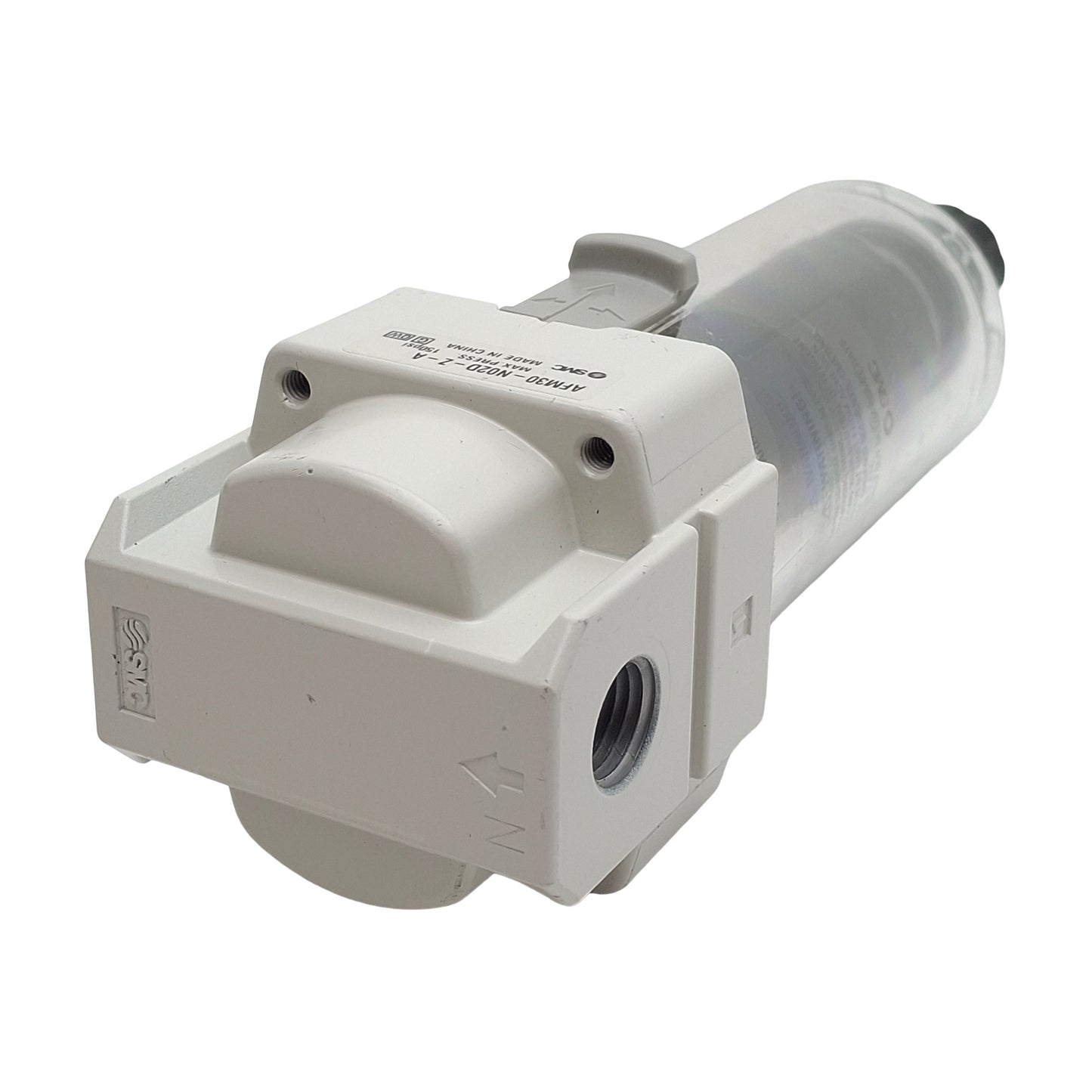 New – Open box SMC AFM30-N02D-Z-A Coalescing Mist Separator, 1/4" NPT, 150psi, 0.3µm, 450L/min