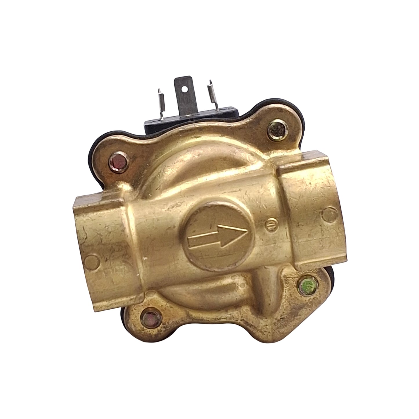 Used Parker 72228BN4UV00 Solenoid Valve, 2-Way Normally Open, 1/2in NPT, 120VAC Coil