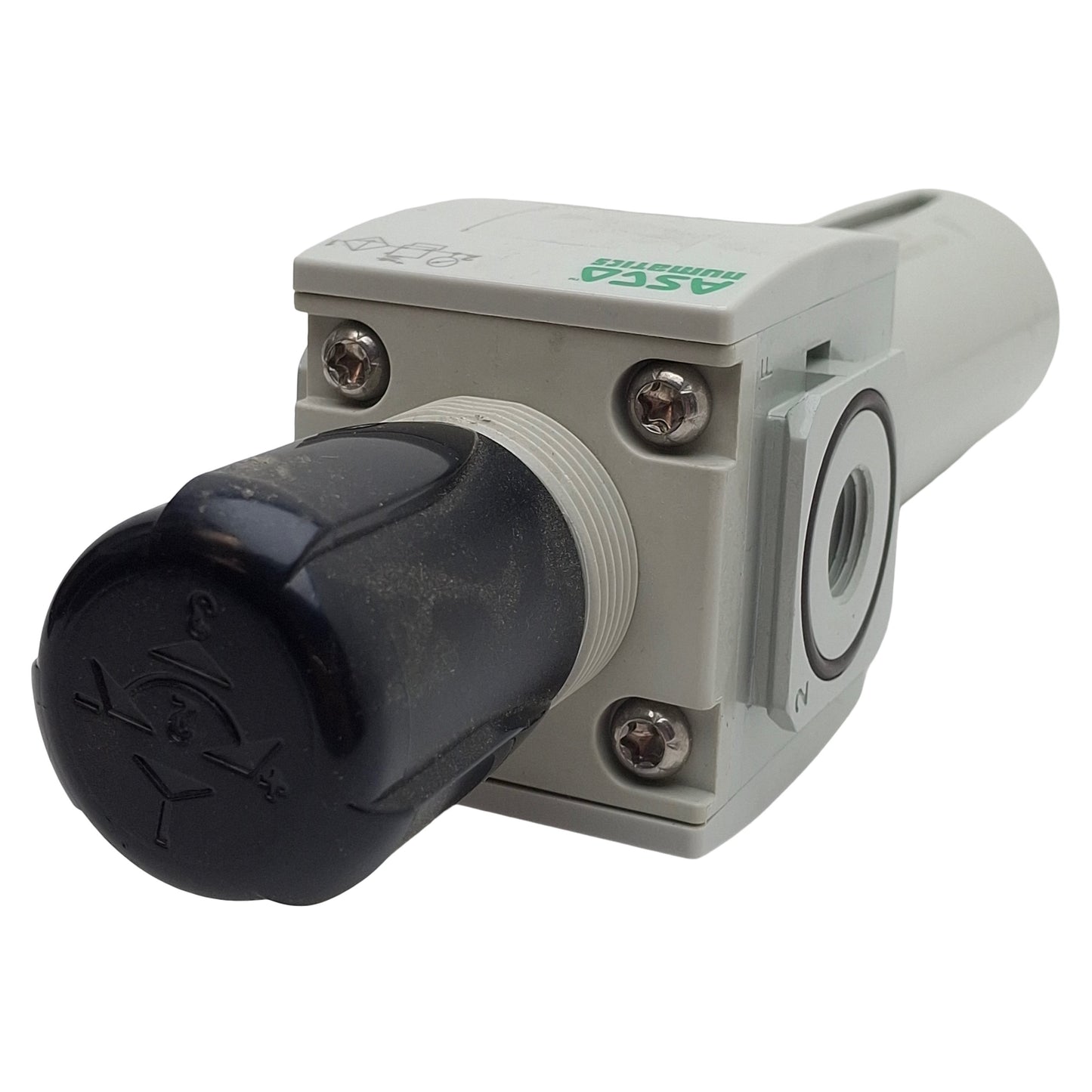 Used Asco 8652APBP3FA00GA Filter Regulator, 3/8in NPT, 125psi Set, 4450L/min, 5µm