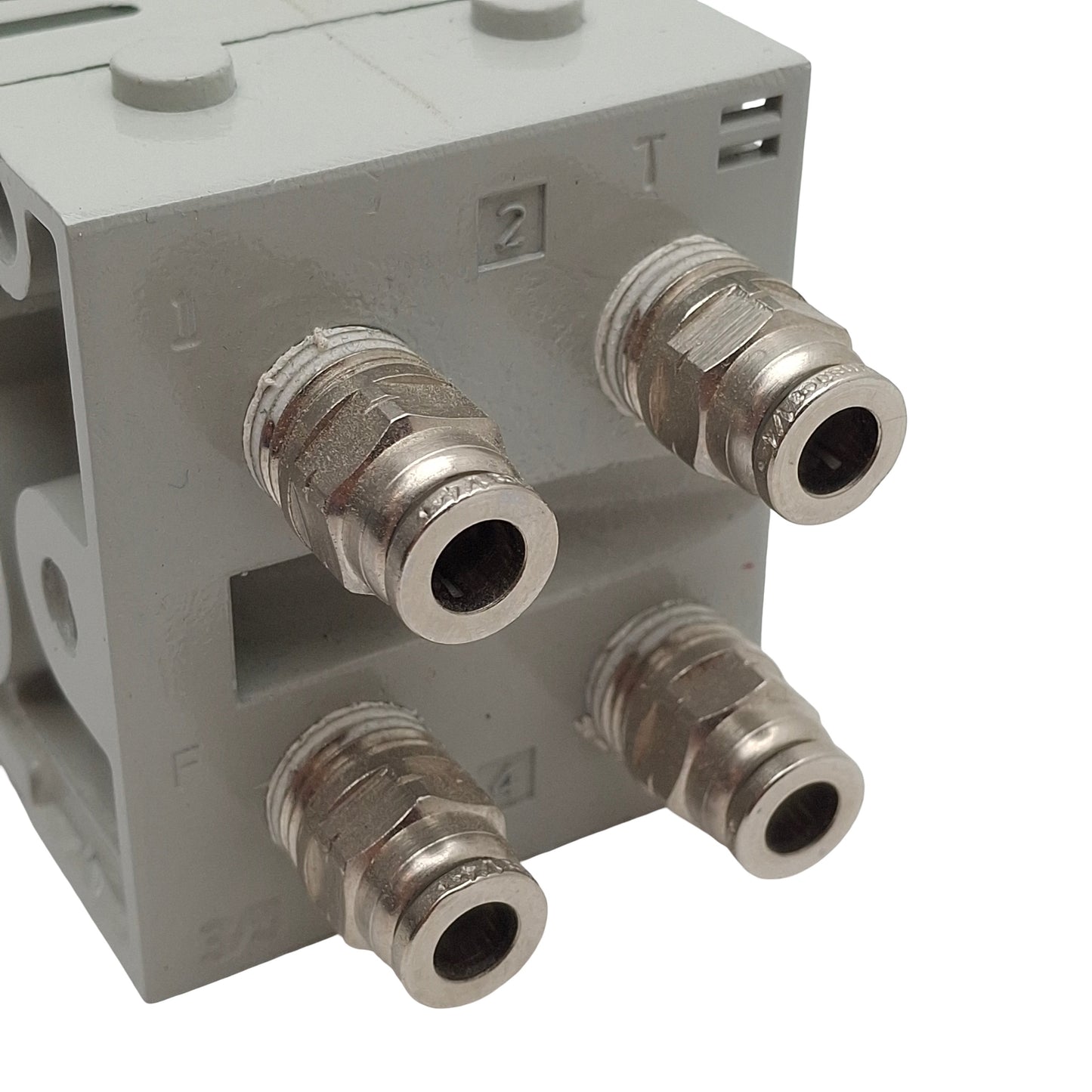 Used Numatics K503AZM22MA0010 Solenoid Valve Manifold Block, 2-Station, ø1/4in Tube