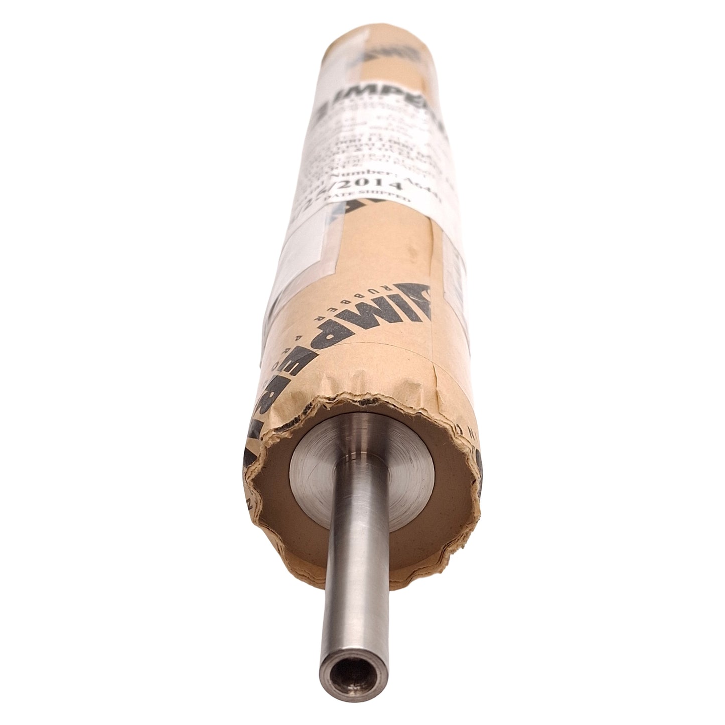 Used Imperial Rubber Products 40 Duro EDPM Test Roll, ø2in x 13in Roll, 18in Length