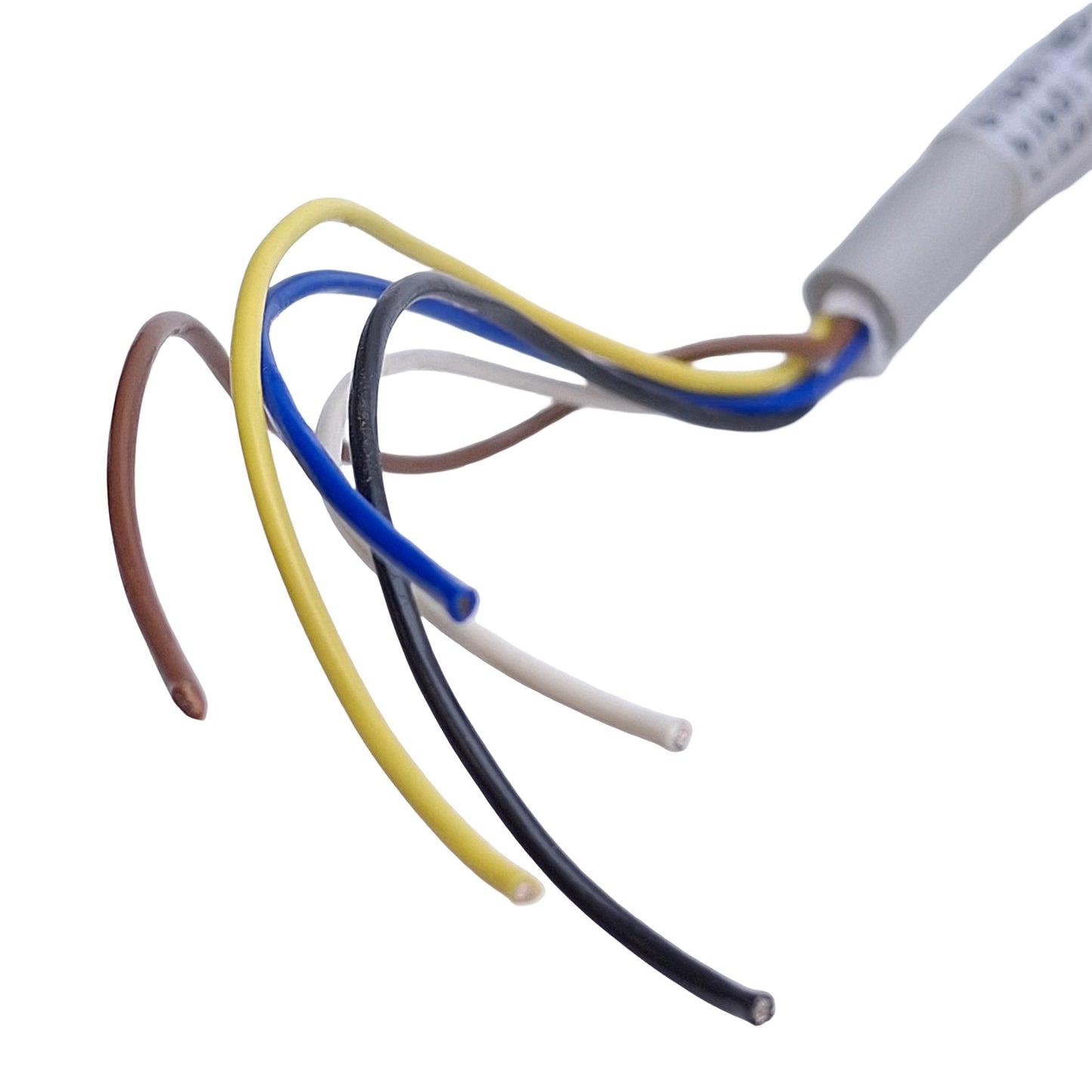Used Omron F39-JG3A-L Cordset, M12 5-Pin Straight Female to Flying Leads, 24VDC, 3m