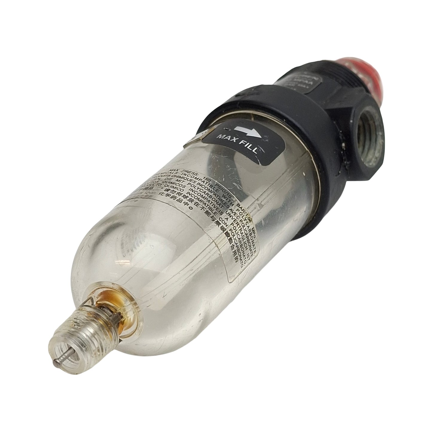 Used Norgren L07-200-MPAA Manual Micro-Fog Lubricator, 1/4in PTF, 145psi, 14scfm