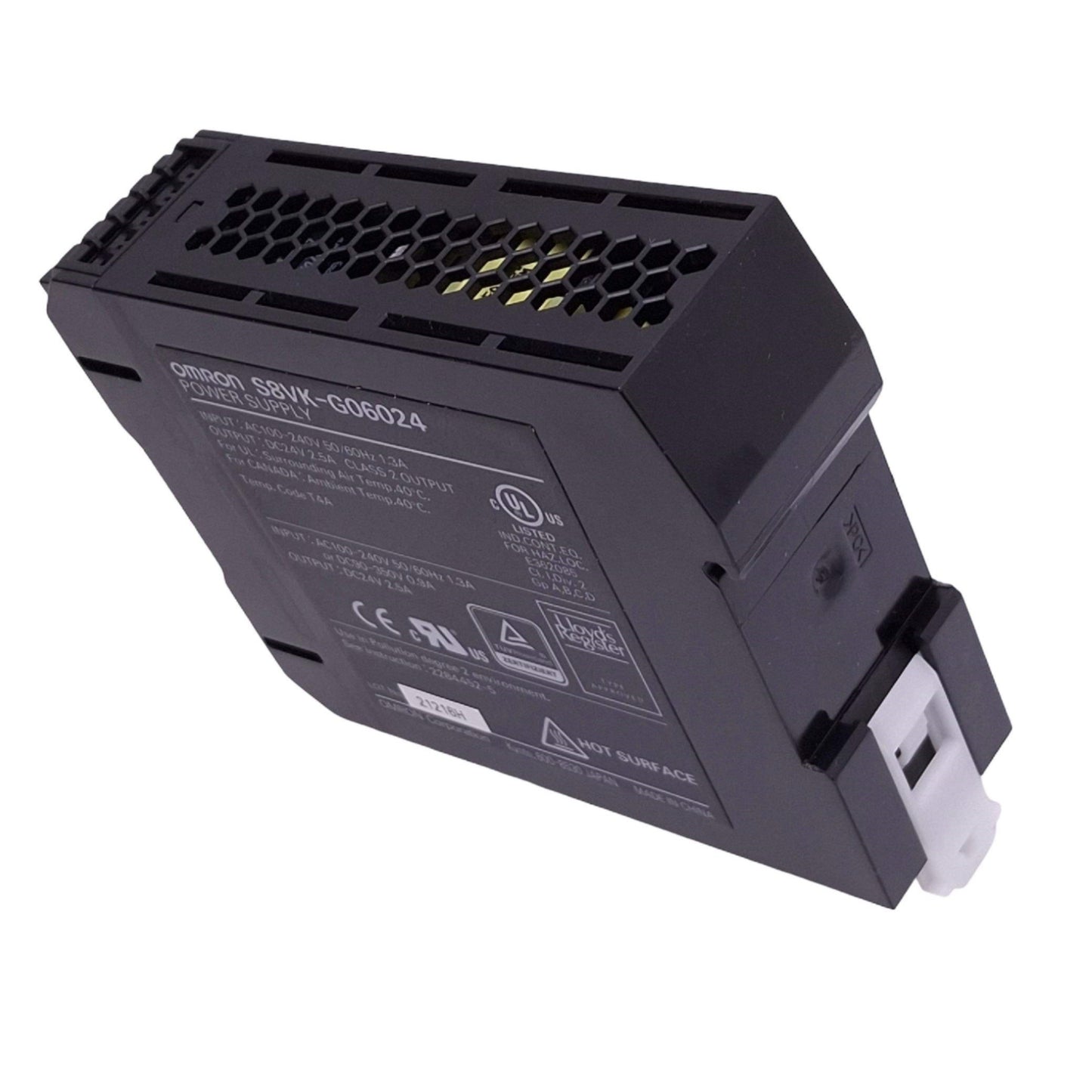 Used Omron S8VK-G06024 Power Supply, 100-240VAC In, 24VDC 2.5A Out, 60W Max