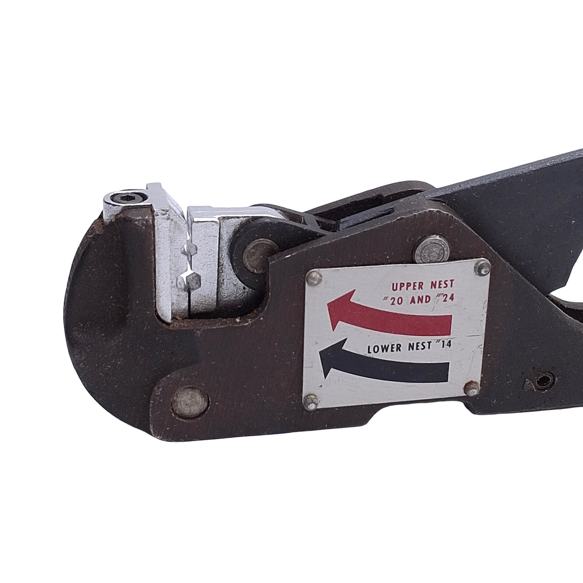 Used Leeds & Northrup 064146 Quick Tip Hand Crimp Tool, T/C Wire 14/20/24 AWG