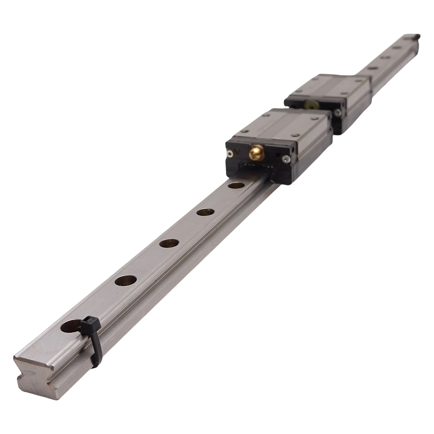 Used THK SSR15XW Linear Guide Assembly, 15mm x 460mm Rail, (2x) 56.9x34mm Carriages