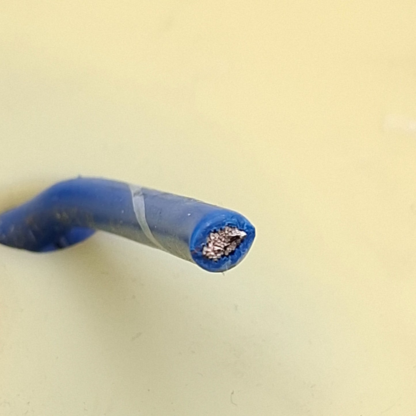 Used Anixter 1015-12/65-6 Blue Hook-Up Lead Wire, TNC, 12AWG, 65-Strand, 600V, 100ft