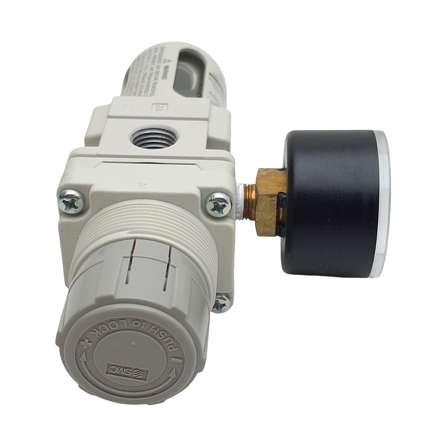 Used SMC AW20-N02-CZ-A Pneumatic Filter Regulator, 1/4in NPT, 7-100psi, 5µm