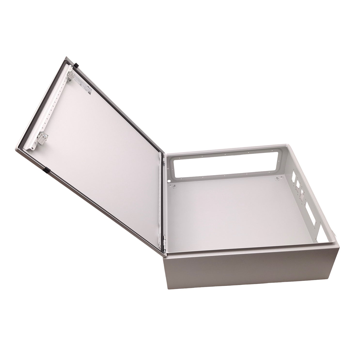 Used Rittal 1060.500 Steel Control Cabinet Enclosure, 600mm x 600mm x 210mm, *Holes*