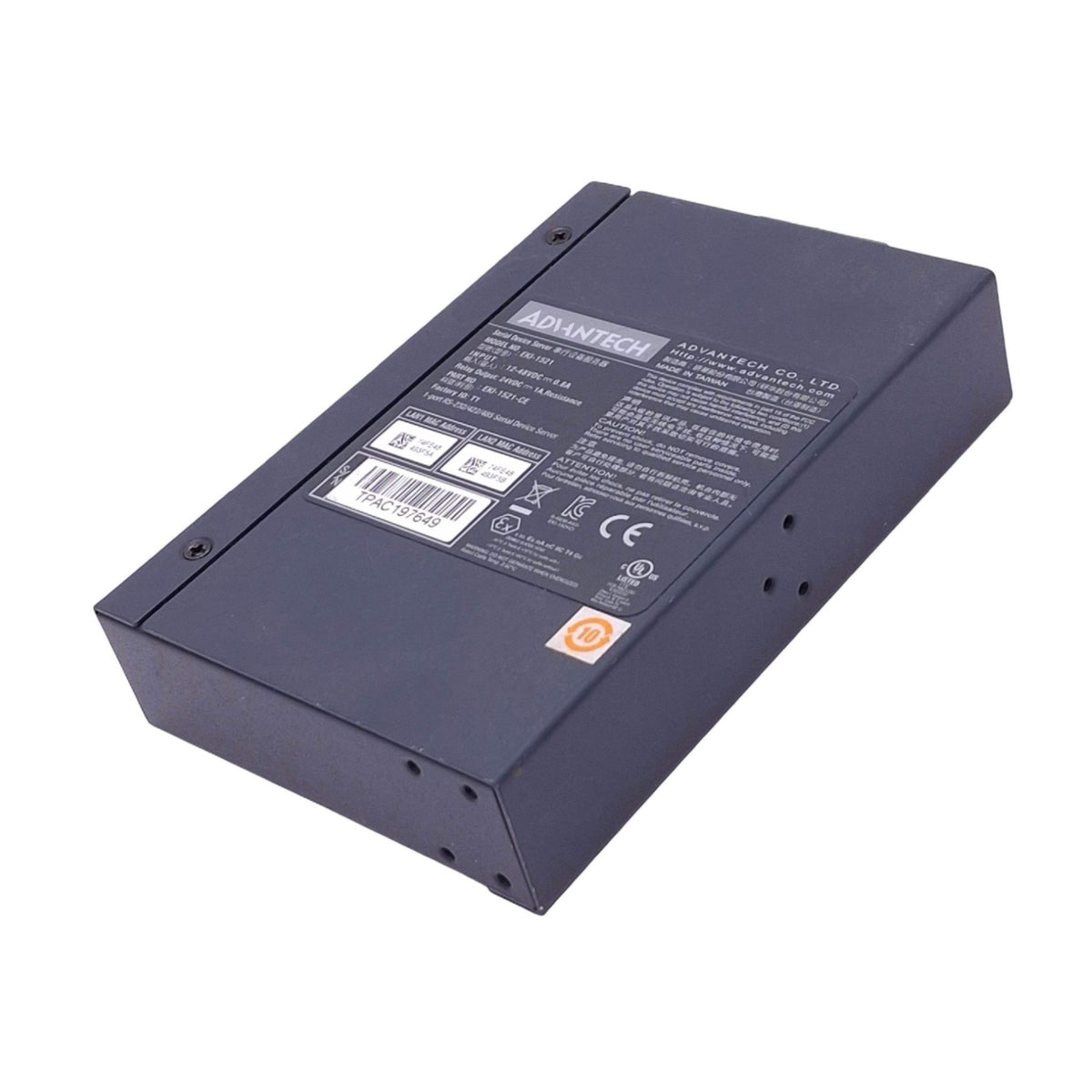 Used Advantech EKI-1521-CE Serial Device Server, 2-Port Ethernet, 1-Port Serial