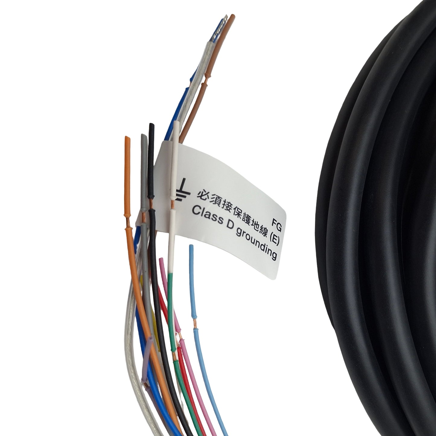 New Keyence OP-87441 Power I/O Cable, 12-Pin M12 Male to Flying Leads, 24VDC, 5m