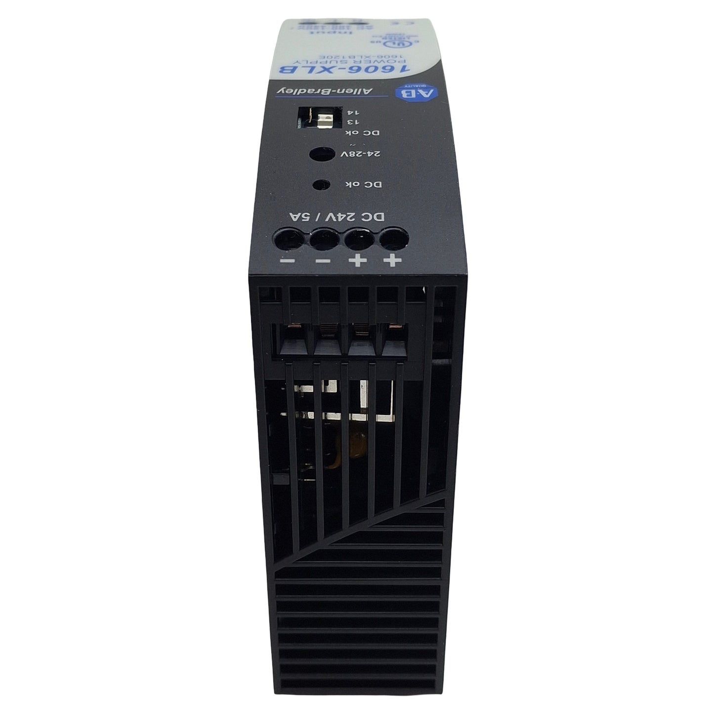 New Allen Bradley 1606-XLB120E Ser A Power Supply, 120/240VAC In, 5A 24VDC Out