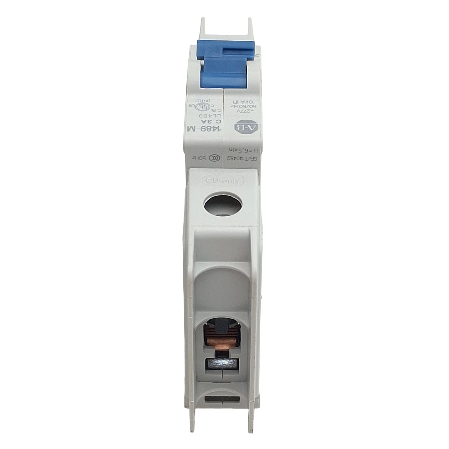 Used Allen Bradley 1489-M1C030 Circuit Breaker, 1-Pole, 3A 277VAC, DIN Rail
