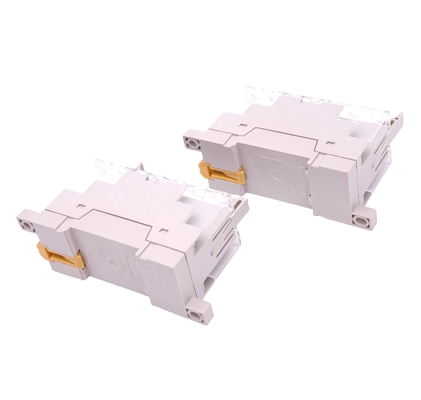 Used Lot of 2 Omron P7SA-14F-ND DC24V Relay Sockets, 14-Pin, 6A 250VAC Max, DIN Rail