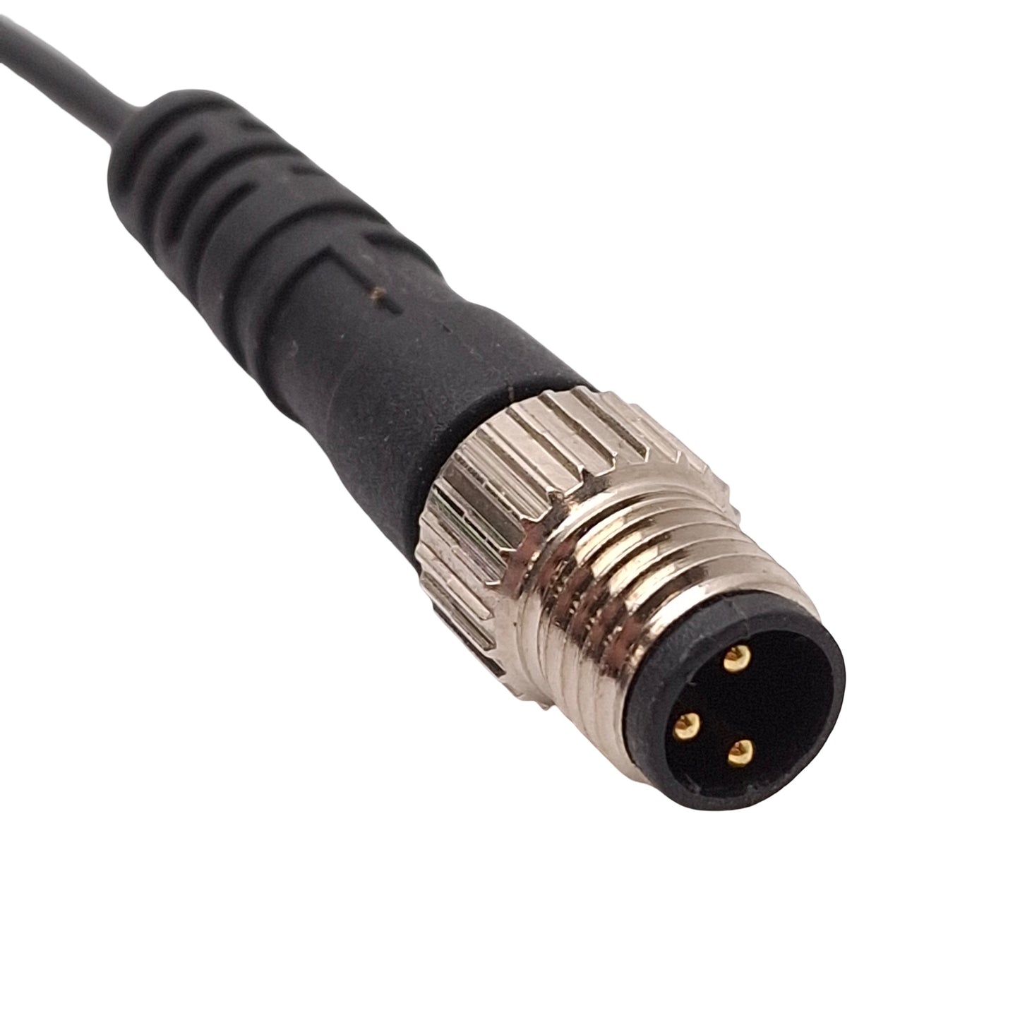 Used Bimba MHCQS Mini EdgeSwitch Sourcing Switch, PNP, Solid State, 5-28VDC, M8 3-Pin