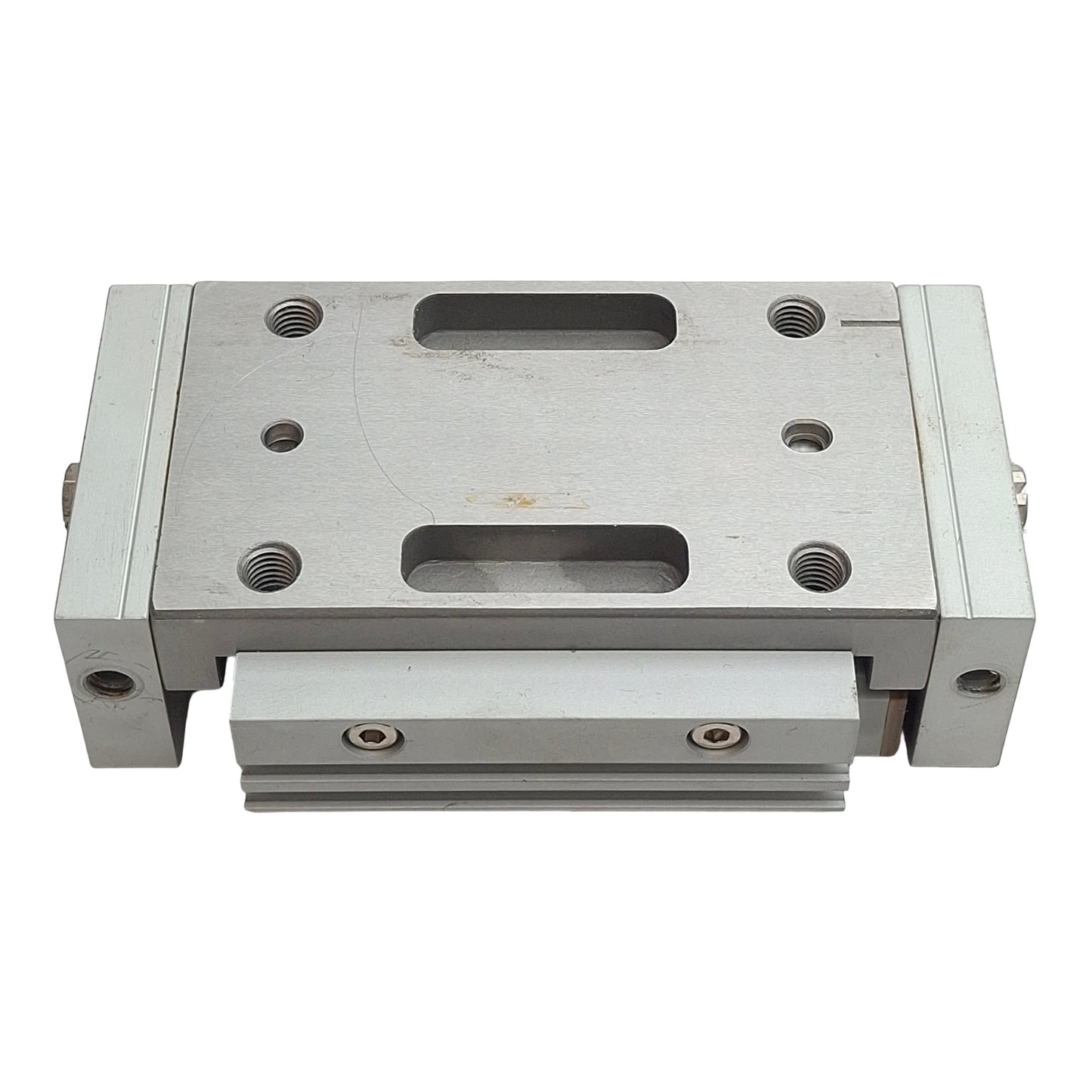 Used SMC MXP16-20 Pneumatic Slide Table, ø16mm Bore, 20mm Stroke, 0.15-0.7MPa, M5x0.8