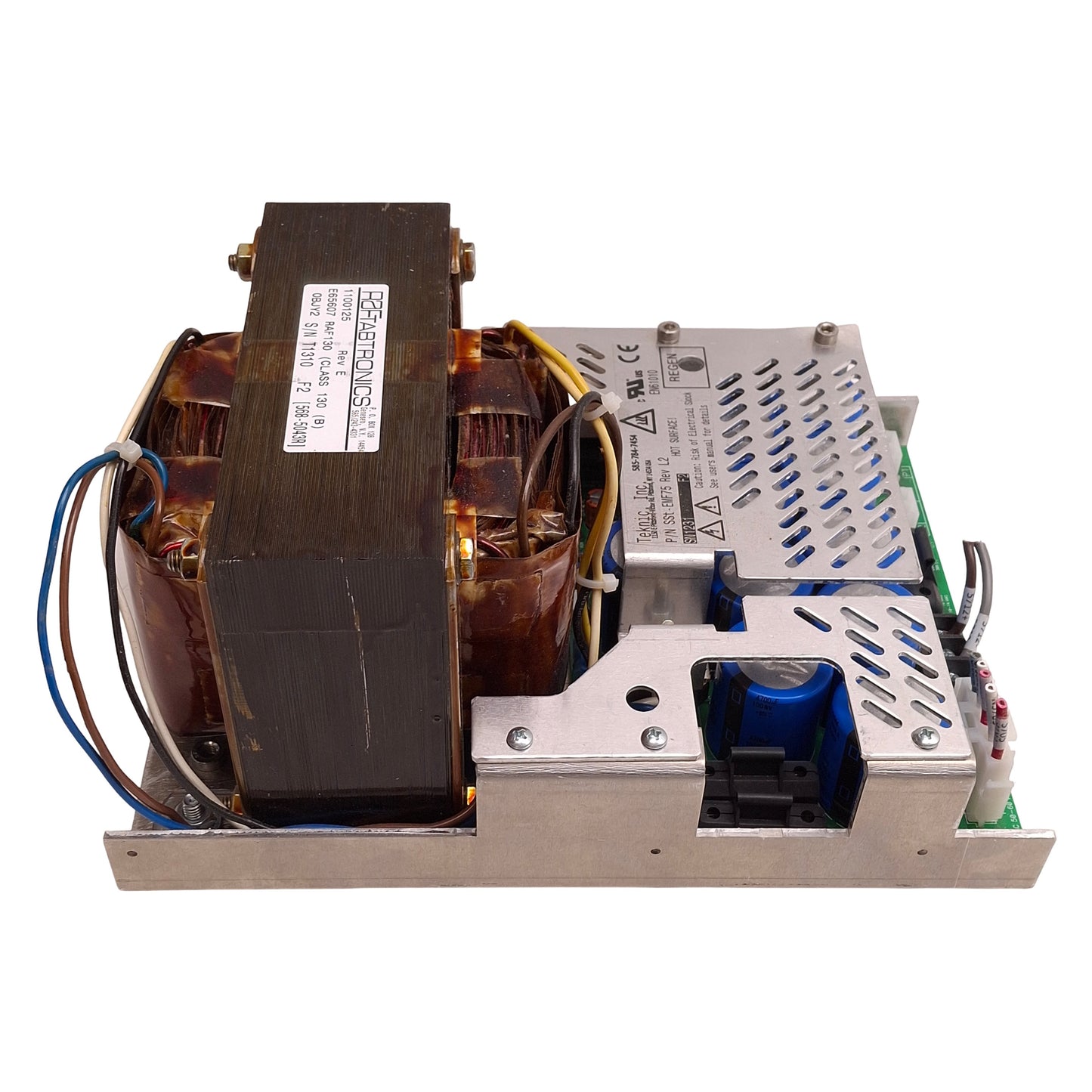 Used Teknic Inc SST-EMF75 Bulk Linear Power Supply, 120/230VAC In, 75VDC 10A Output