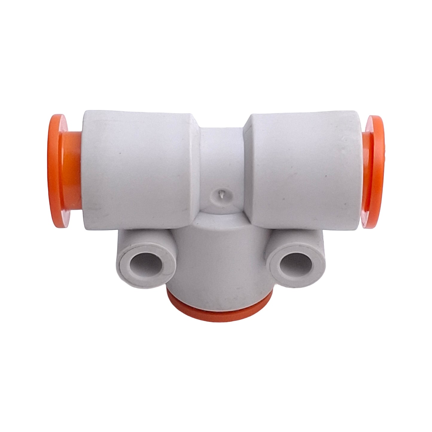 New – Open box Lot of 7 SMC KQ2T11-00A Pneumatic Union Tee Fittings, 3/8in OD Tube, 1.0MPa