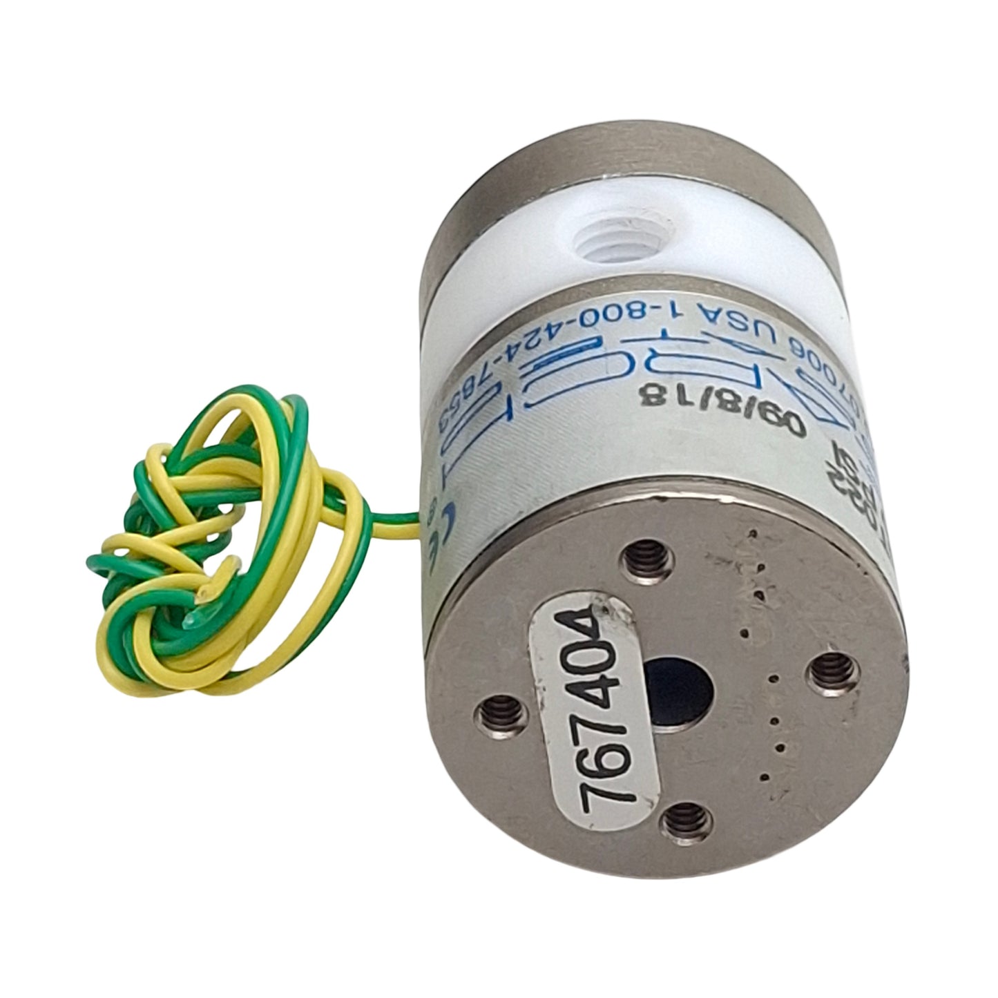 Used NResearch HP225T022 Solenoid Isolation Valve, 2-Way, 1/4-28in, 100psig, 24VDC