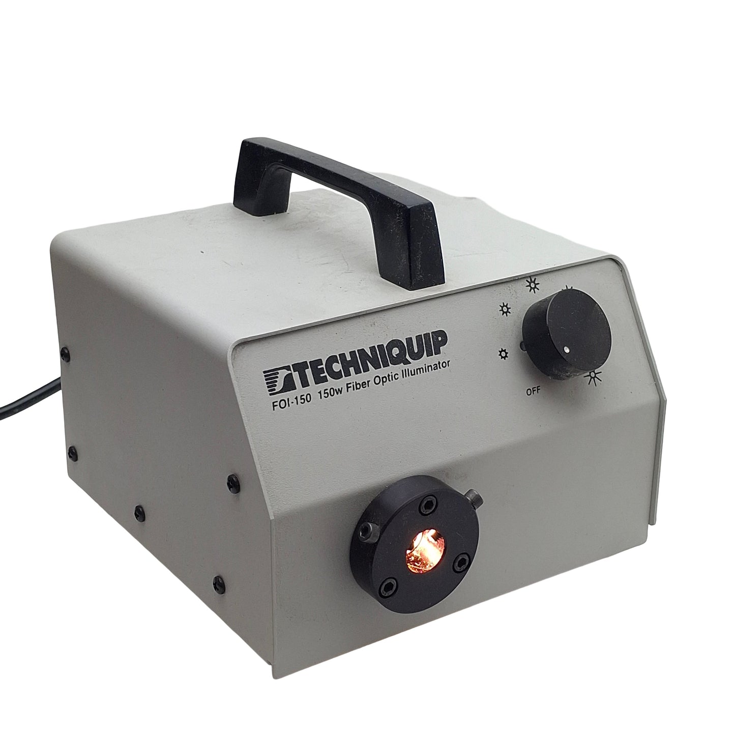 Used Techniquip FOI-150-UL Fiber Optic Light Source Illuminator 120VAC 150W EKE Lamp