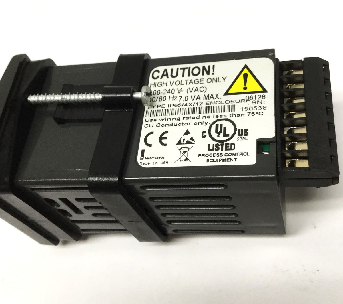 Used Watlow 96A1-CDAA-00RG Temperature Controller w/Event Input, Relay Out 100-240VAC