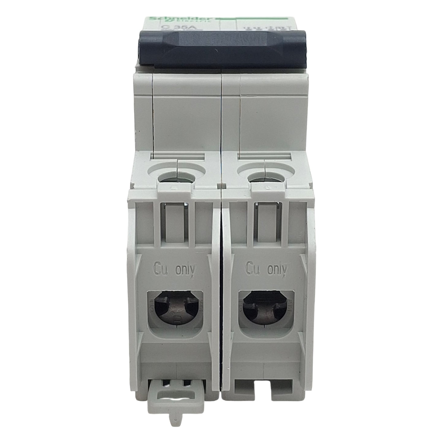 Used Schneider Electric 60150 Circuit Breaker, 2-Pole, 35A 240VAC/125VDC, DIN Rail