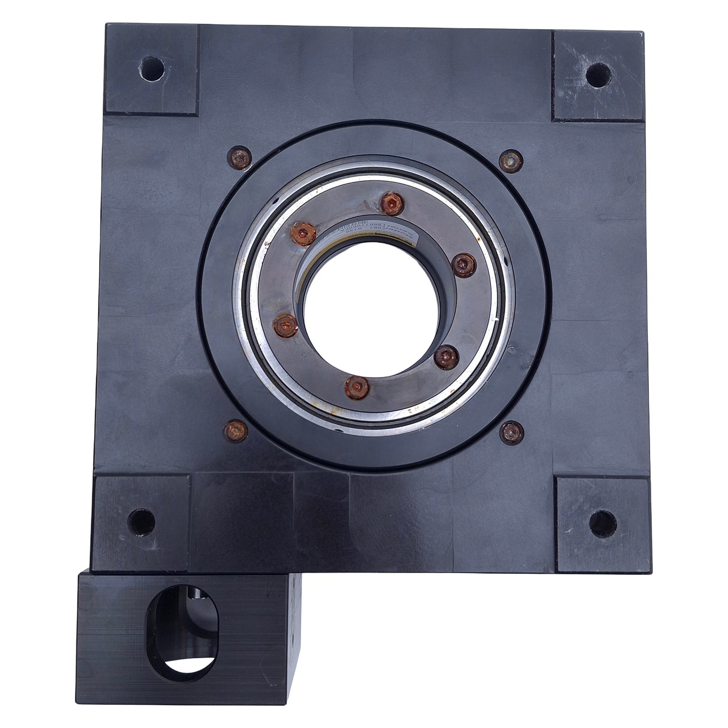 Used Parker 30006-S Rotary Positioner 150lbs Load, 0.12arc-min, ø6" OD, ø1.75" ID