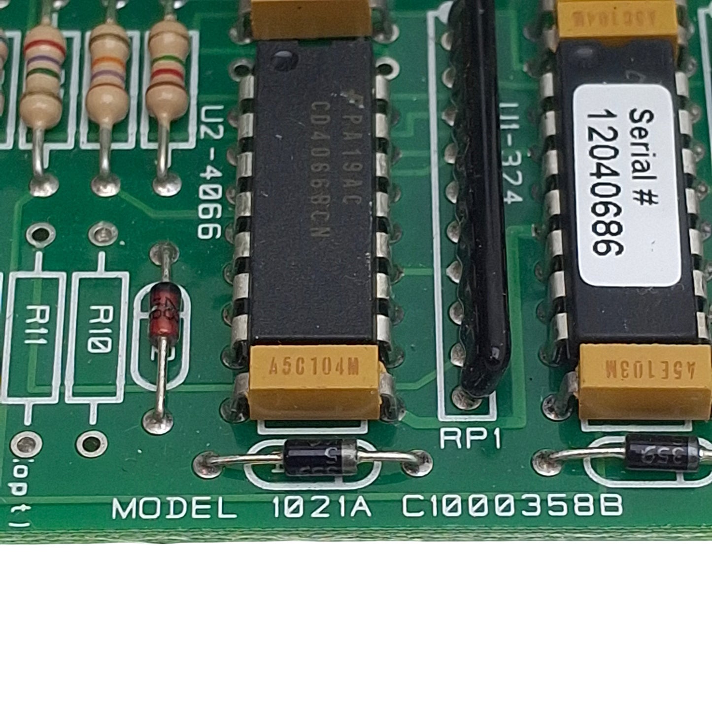 Used Control Concepts 1021A Zero-Cross SCR Power Controller Board, 4-20mA