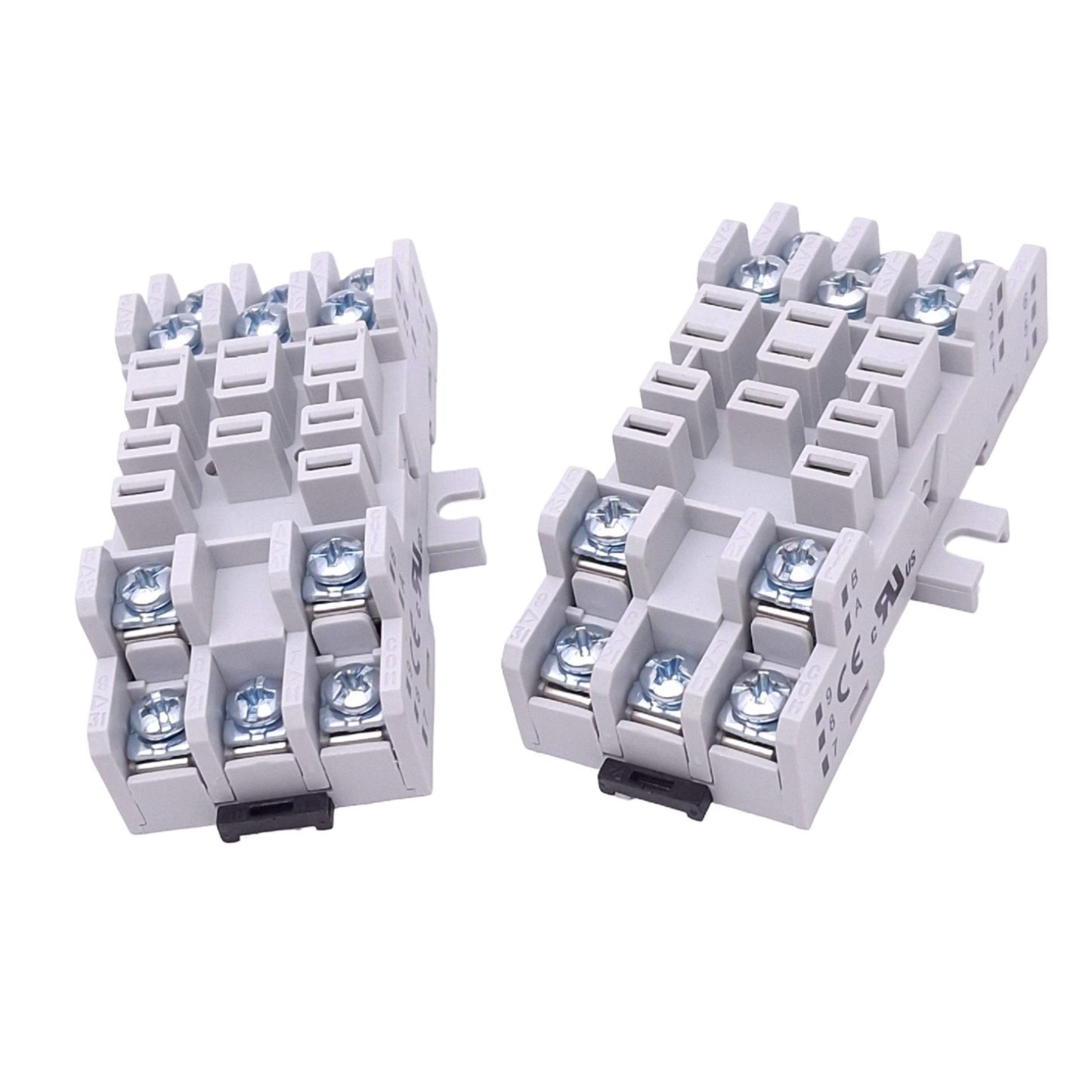 Used Lot of 2 Allen Bradley 700-HN154 Relay Sockets, 11-Pin Blade, 15A 300VAC Max