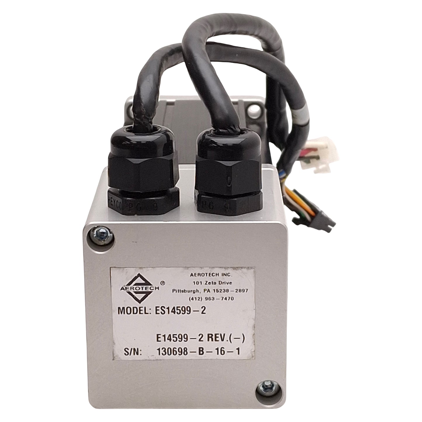 Used Aerotech BM130_UF ES14599-2 Servo Motor 333W 1.02Nm 4000rpm, 340VDC Bus, NEMA 23