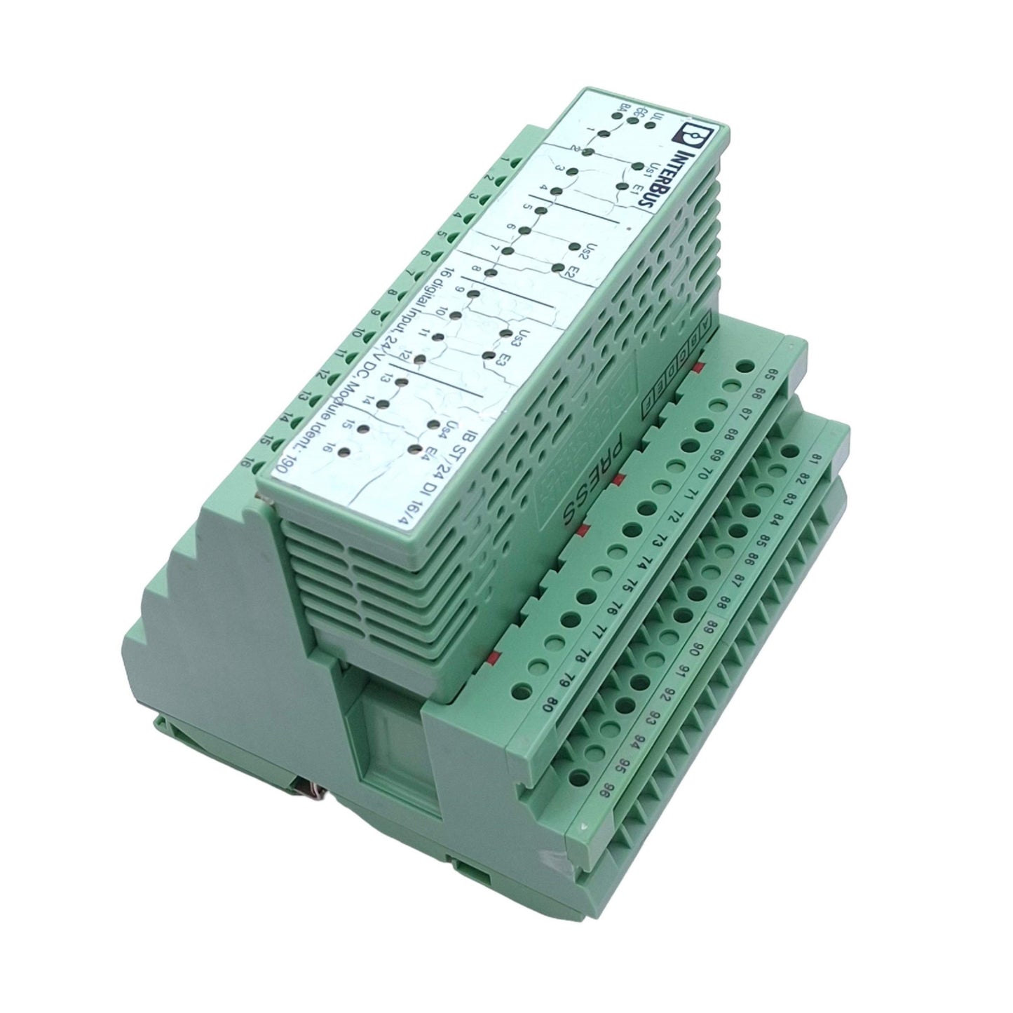 Used Phoenix Contact 2754338 IB ST 24 DI 16/4 I/O Module Board, 16/4 In, 24VDC