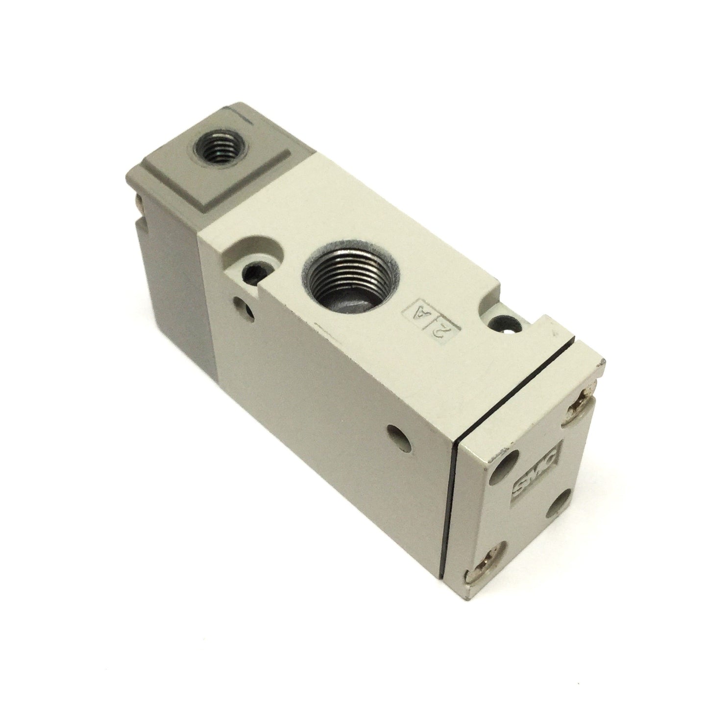 Used SMC SYJA712-01 Air Pilot Operated Solenoid Valve 3-Port Normally Closed Rc 1/8"