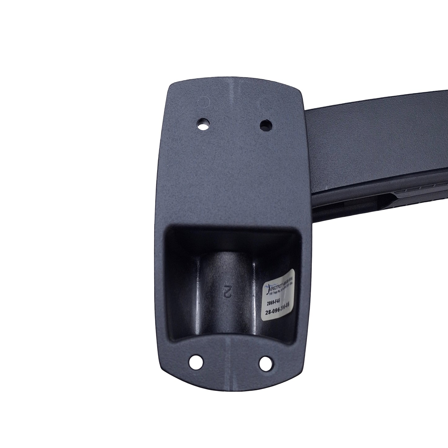 Used Ergotron 28-096-200-05 200 Series Wall Mount Arm, Two 9in Extensions, VESA 75mm