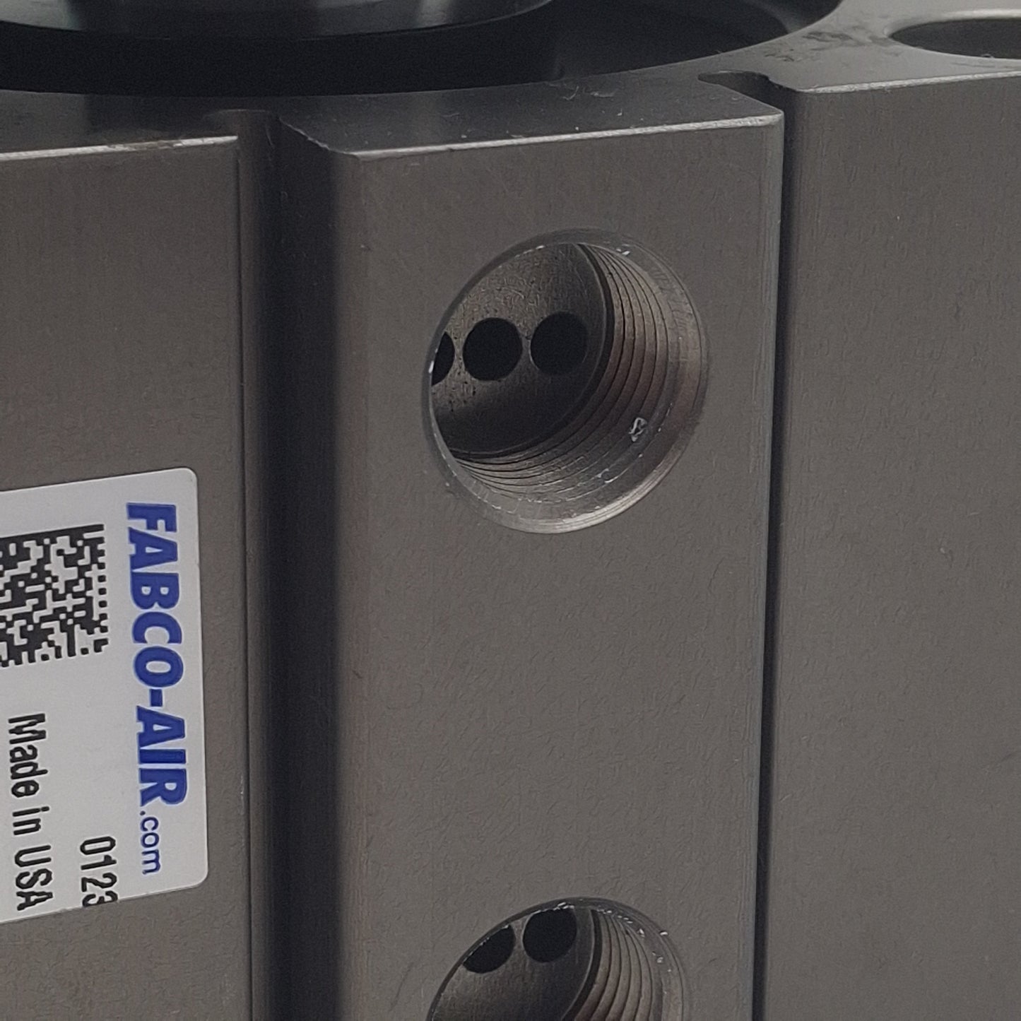 Used Fabco-Air GTND-080-012 Pneumatic Cylinder, ø80mm Bore, 12mm Stroke, 3/8in NPT