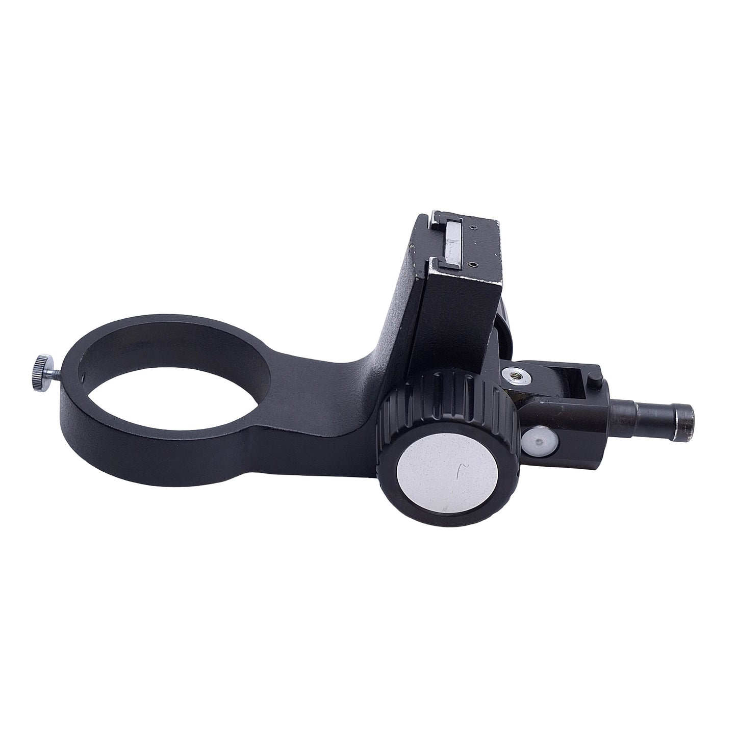 Used Adjustable Stereo-Microscope Focus Arm Mount, Travel: 2" , 3in / 76mm ID, Black