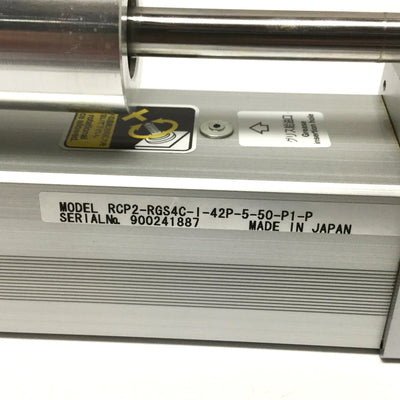 Used IAI RCP2-RGS4C ROBO Cylinder Linear Ball Screw Actuator w/Controller 50mm Stroke