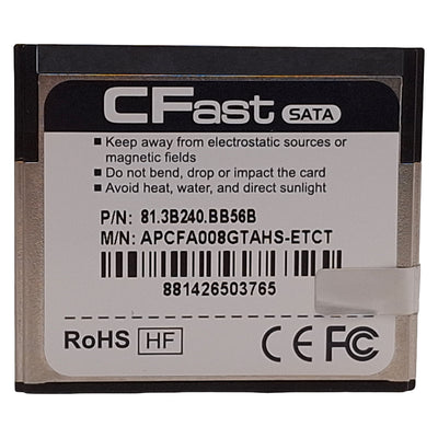 Used Beckhoff 81.3B240.BB56B CFast 8gb Card, Windows Embedded Standard 7P For CX2000