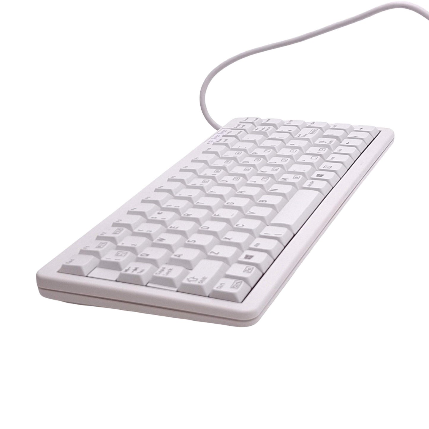 Used Cherry G84-4100LCMGB-0 Slim Compact Mechanical Keyboard, 86-Key, USB A