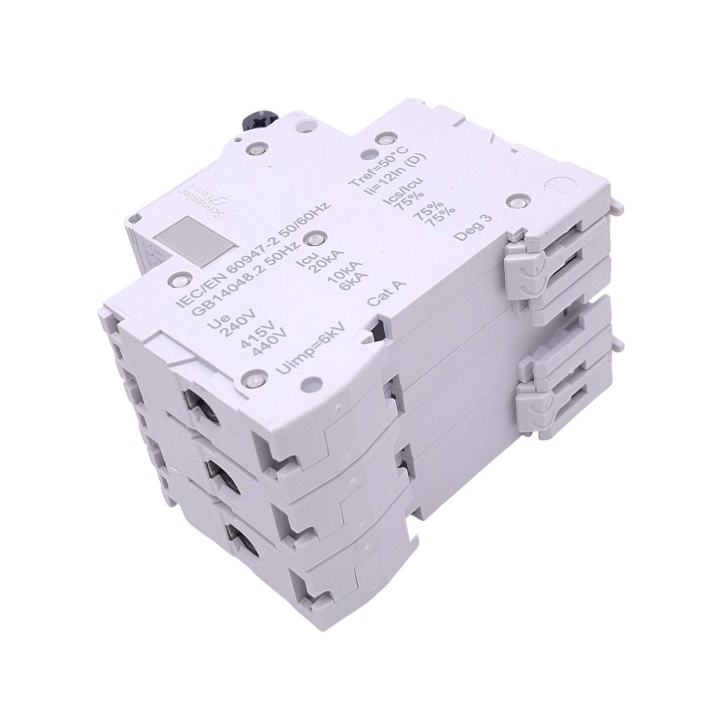 New – Open box Schneider Electric M9F12320 Circuit Breaker, 3-Pole 20A, 415VAC Max, DIN Rail