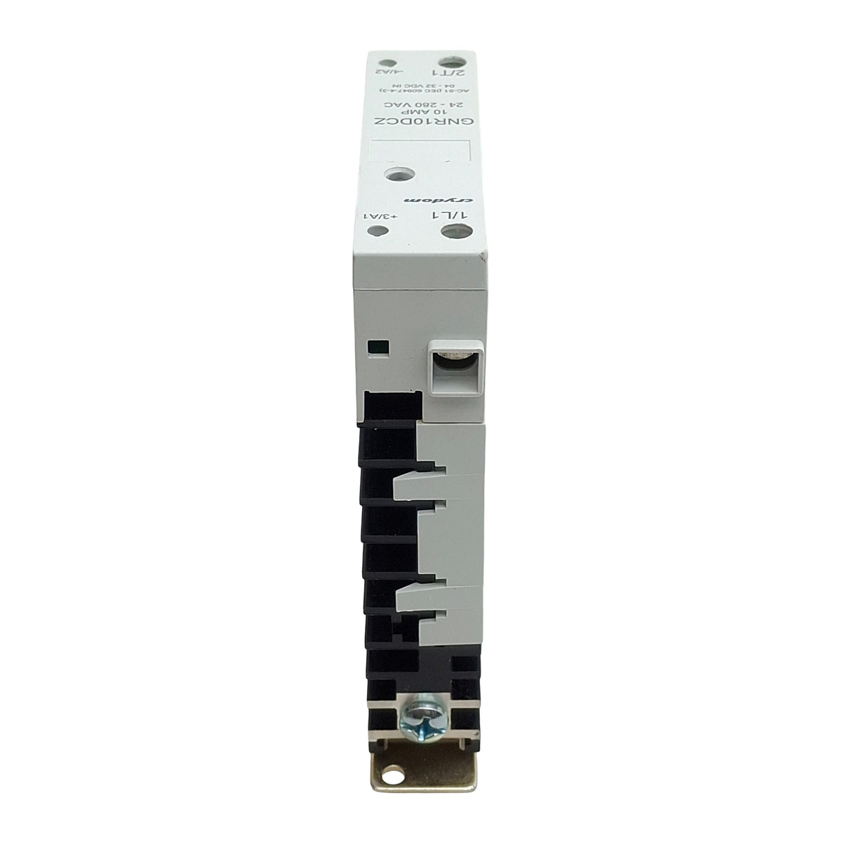 Used Crydom GNR10DCZ Solid State Relay, SPST-NO, 10A 24-280VAC, 4-32VDC Control