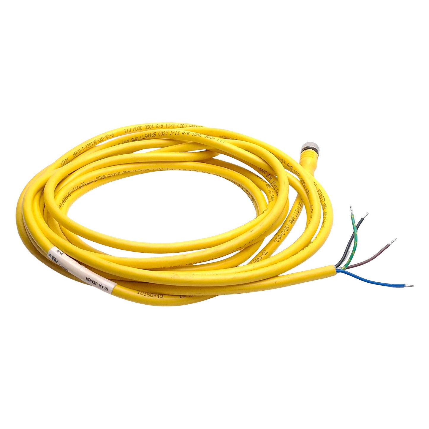 New – Open box Turck RKC 4.5T-5/CS10288 U-26024 Single End Cordset, 5m Length, M12 5-Pin Female