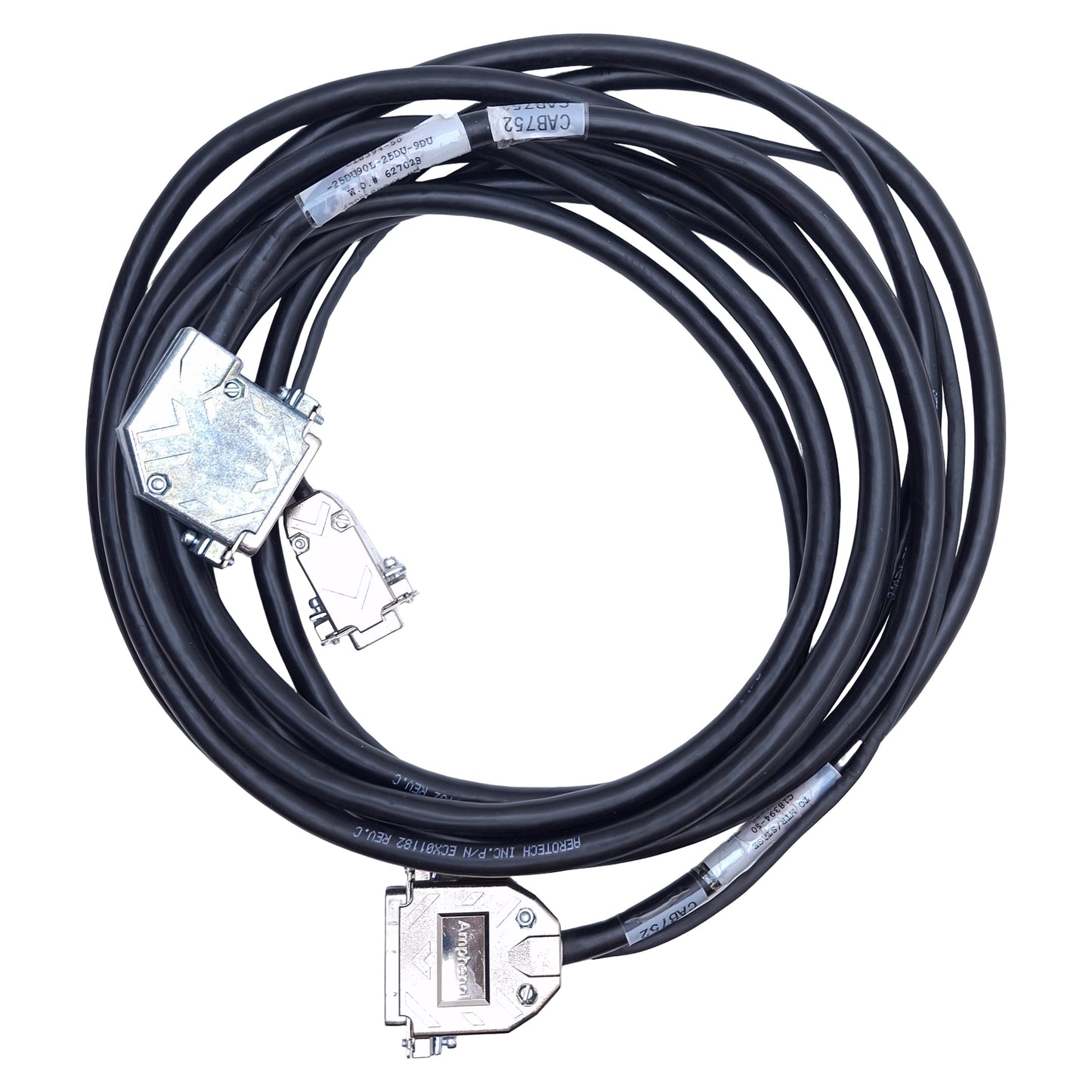 Used Aerotech 630D1839-4 Configured Brushless Motor Feedback Cable, Length 5m